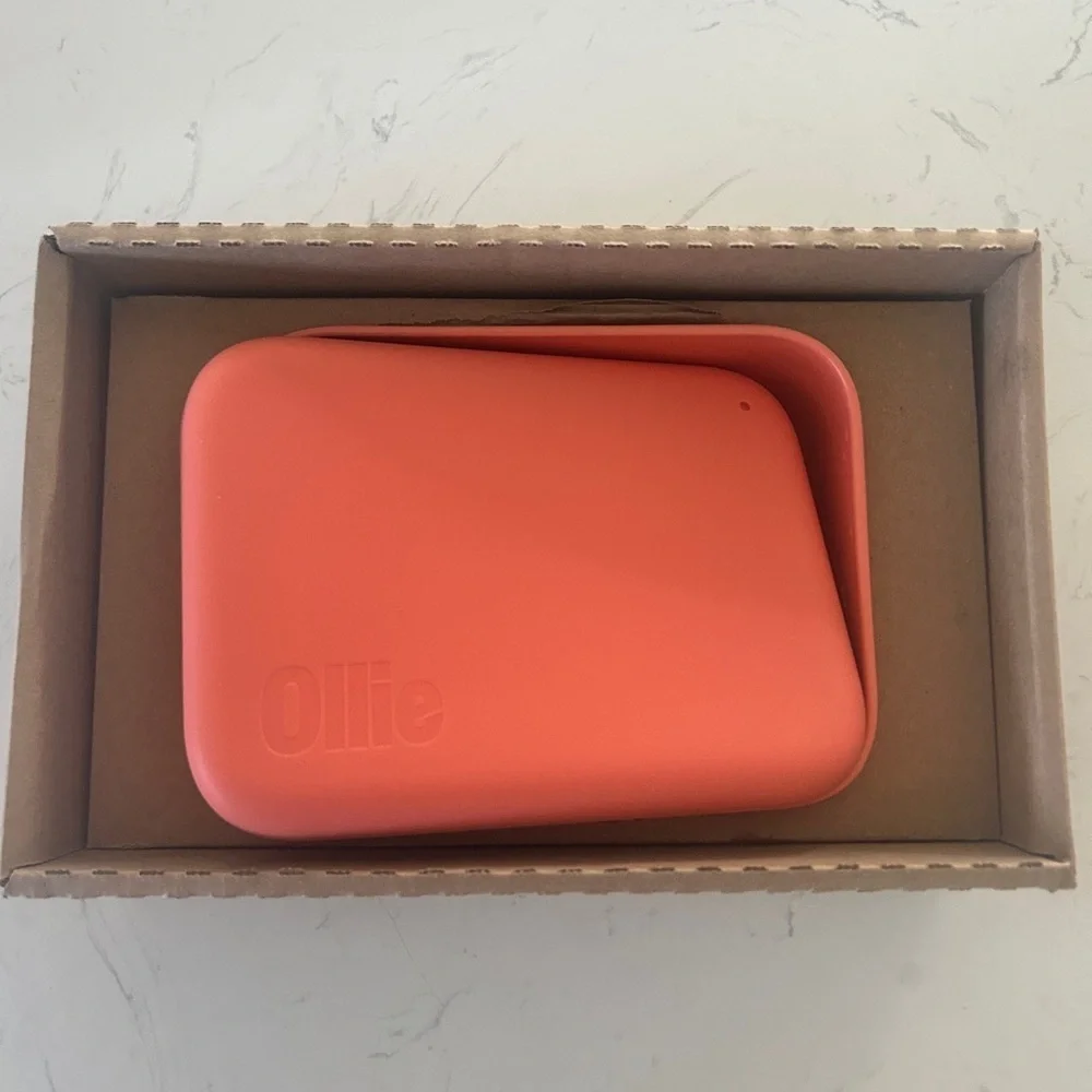 Ollie Puptainer Dog Pink Food Storage Container with Scoop – 7.98” x 6” - NWT